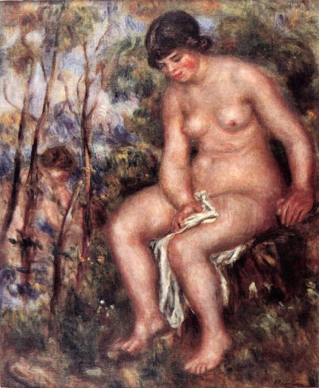 Пјер-Огист Реноар, Купачица, 1915, уље на платну, 65,5 x 54 цм