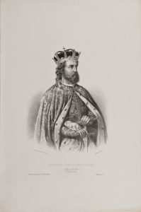Анастас Јовановић, Портрет краља Милутина, 1852