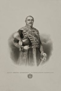 Анастас Јовановић, Портрет књаза Милоша Обреновић, 1852